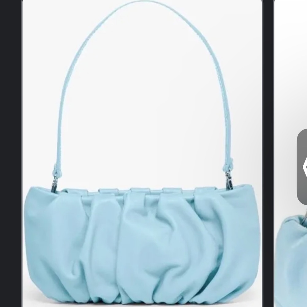 Staud bean bag purse tile blue